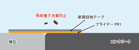 新設目地テープ図